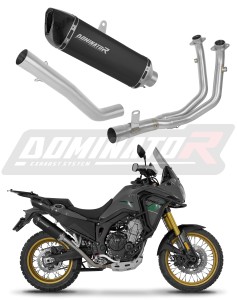 Rieju Aventura 500 2023 - 2026 Full Exhaust System Collector Silencer HP6 BLACK + dB killer