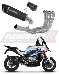 BMW S1000XR 2020 - 2026 Full Exhaust System Collector Silencer HP6 BLACK + dB killer