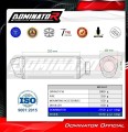 exhaust muffler DOMINATOR S6 fits to Kawasaki Z900 2025 2026 6