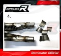 S1000RR Exhaust Cat Eliminator Catalyst Catalytic Converter Linkpipe Decat Downpipe 2012 - 2014 DOMINATOR 4